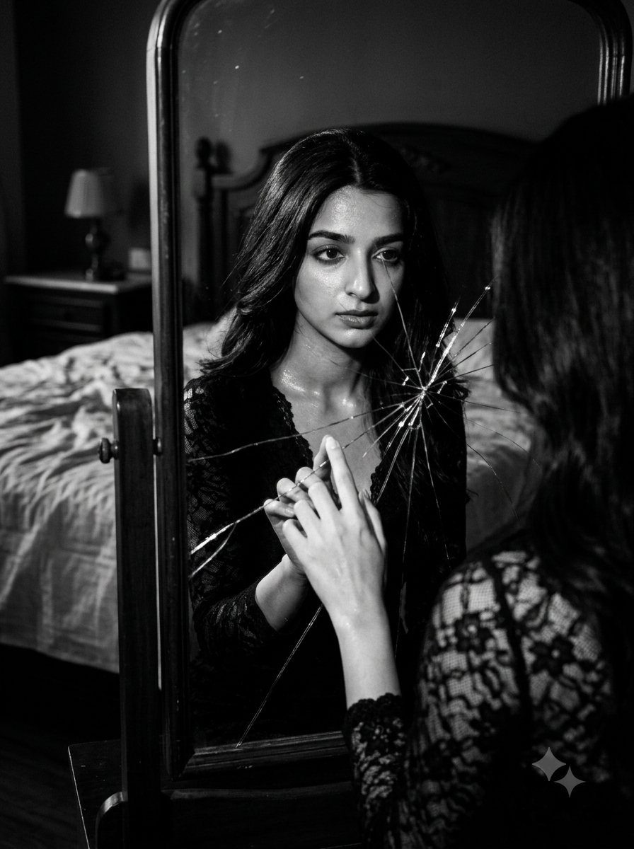 Noir Mirror Gaze