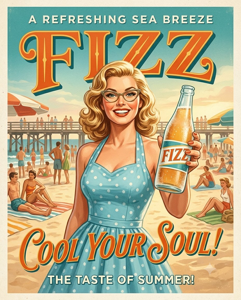 Vintage Soda Ad Posters