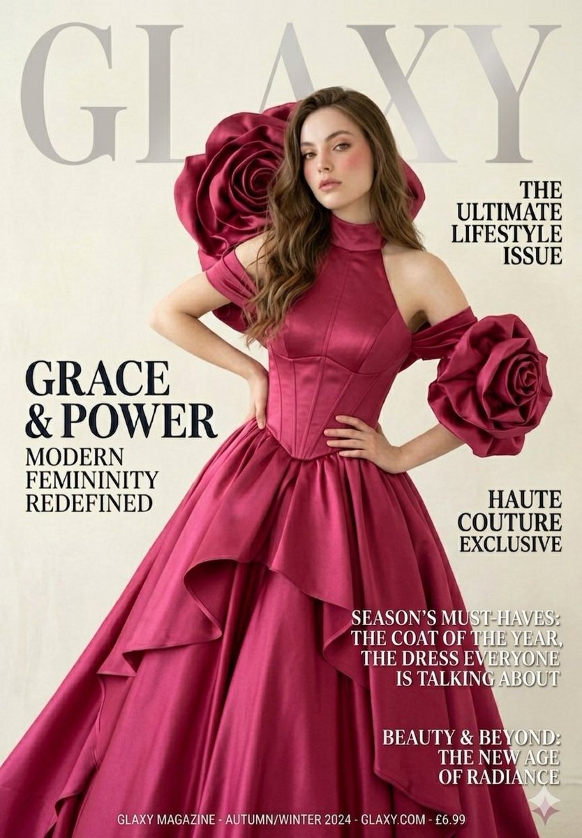 Haute Couture Rose Gown Cover