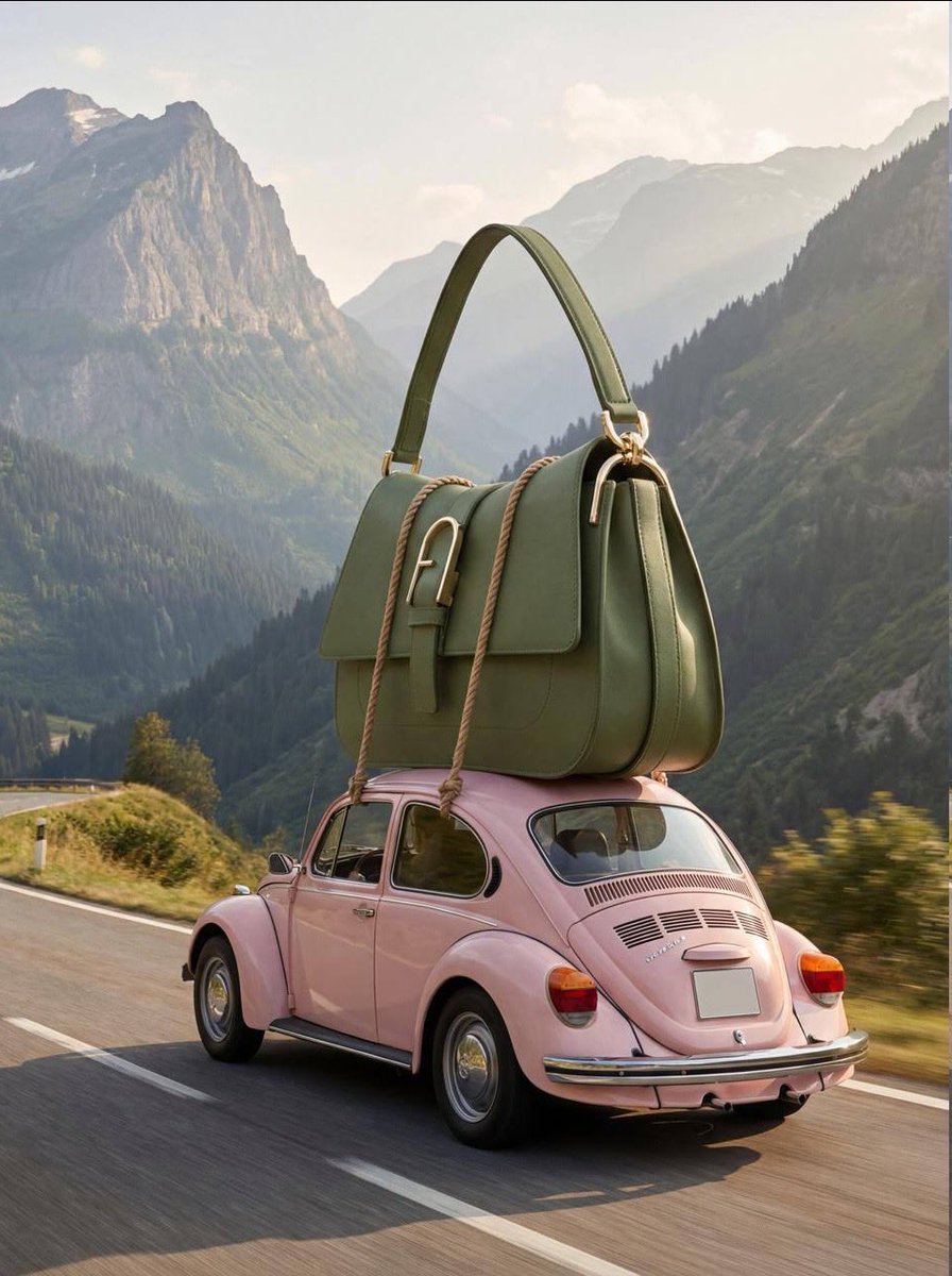 Giant Bag on Pink Beetle