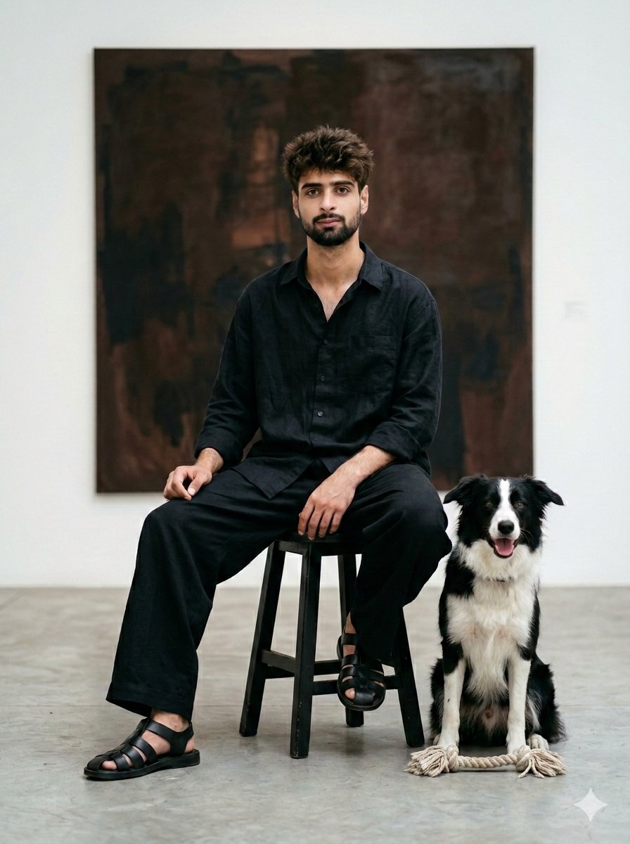 Minimalist Gallery Portrait