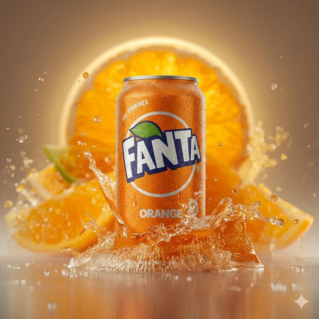 Fanta Orange Splash Explosion