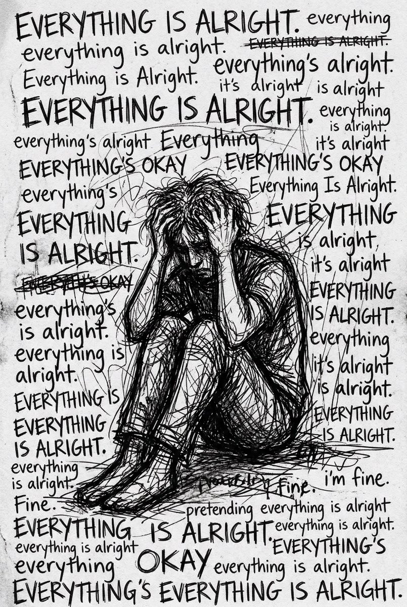 Depression Inner Monologue Art