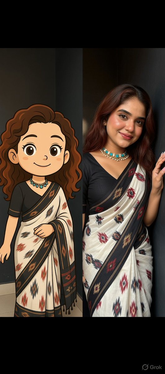 Saree Duality Portrait