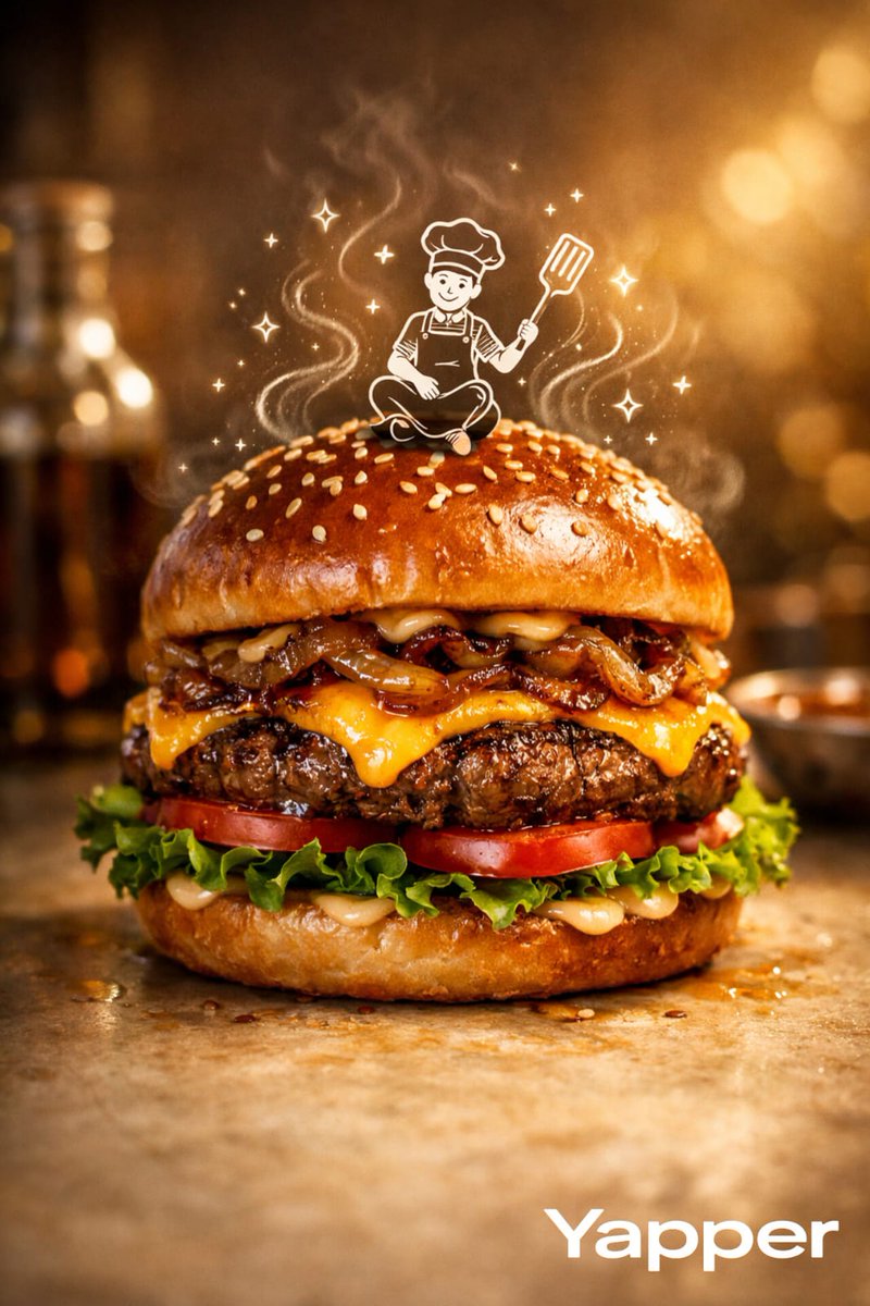 Luxury Gourmet Burger Ad
