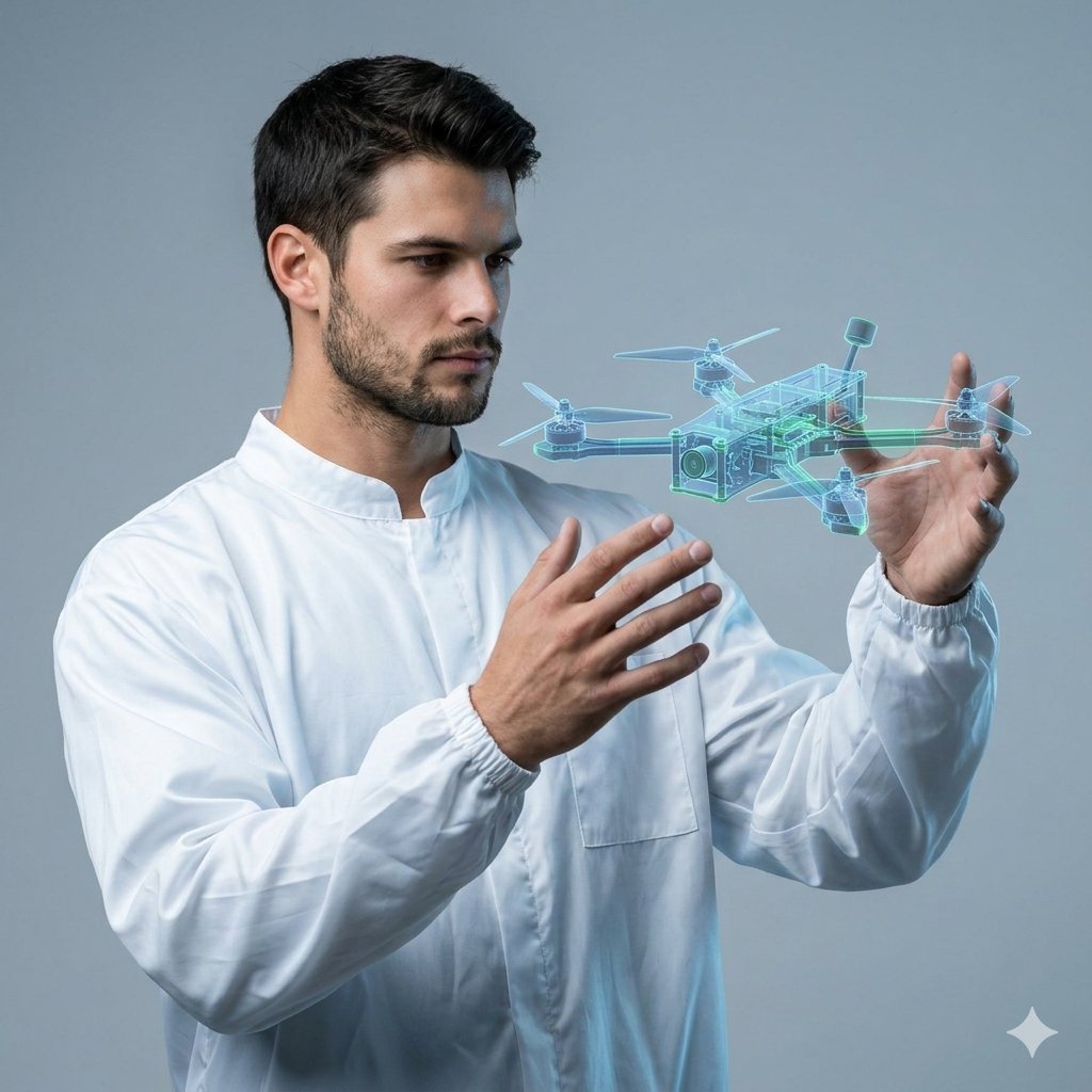 Futuristic Holographic Drone Display
