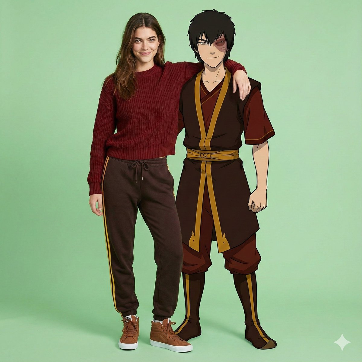 Fun Pose With Giant Zuco