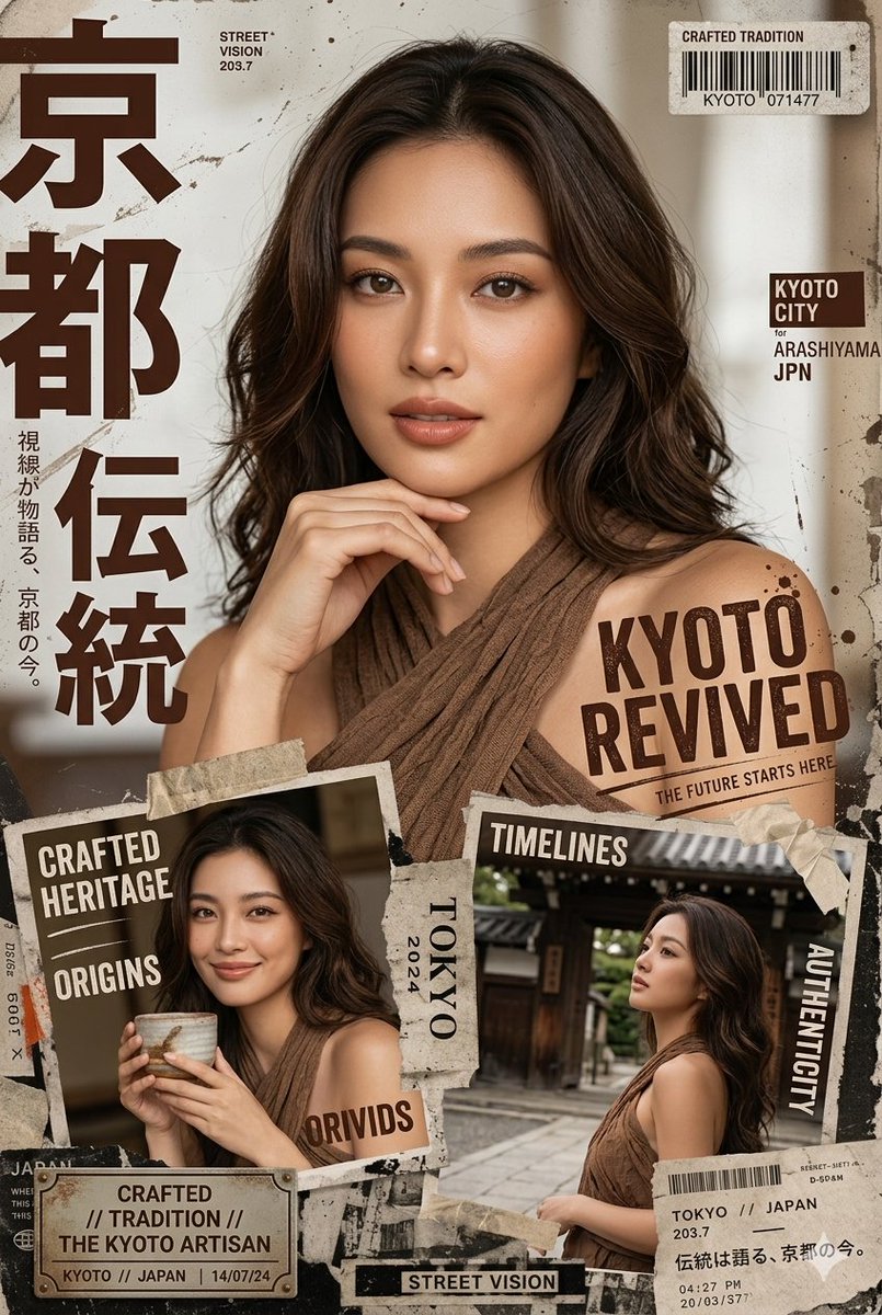 Japanese Streetwear Magazine Cover Template