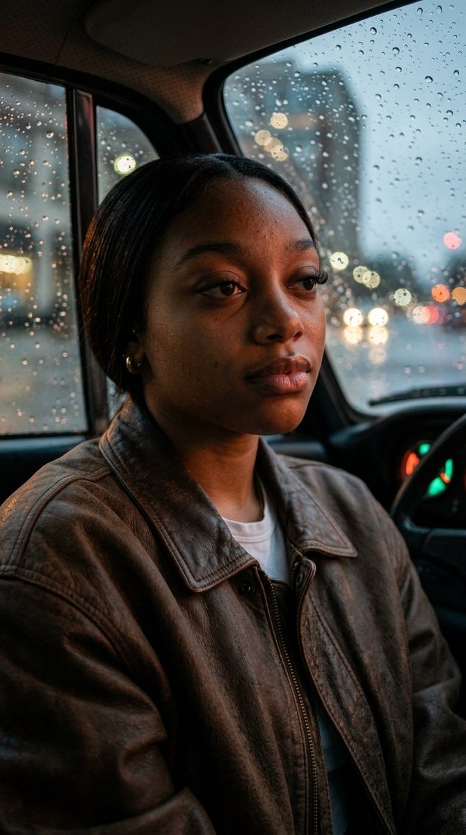Vintage Porsche Rainy Dusk Portrait