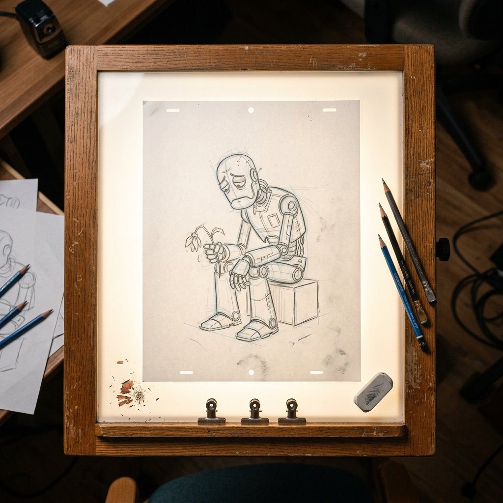 Animation Light Table Close-Up