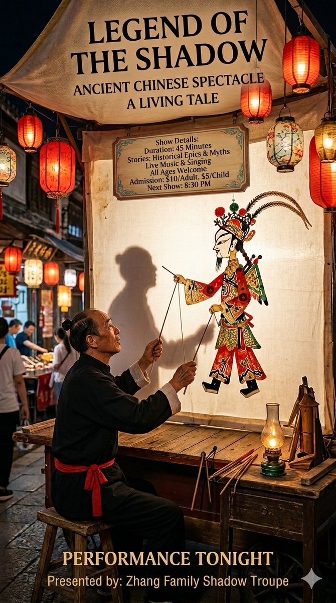 Night Market Shadow Puppet Master