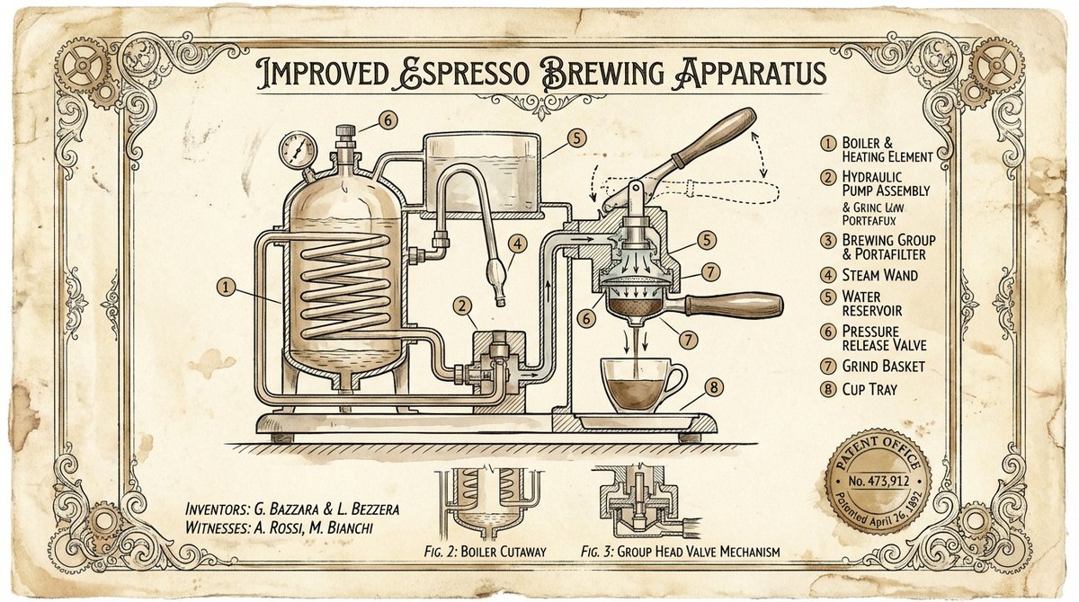 Vintage Patent Mechanical Illustration