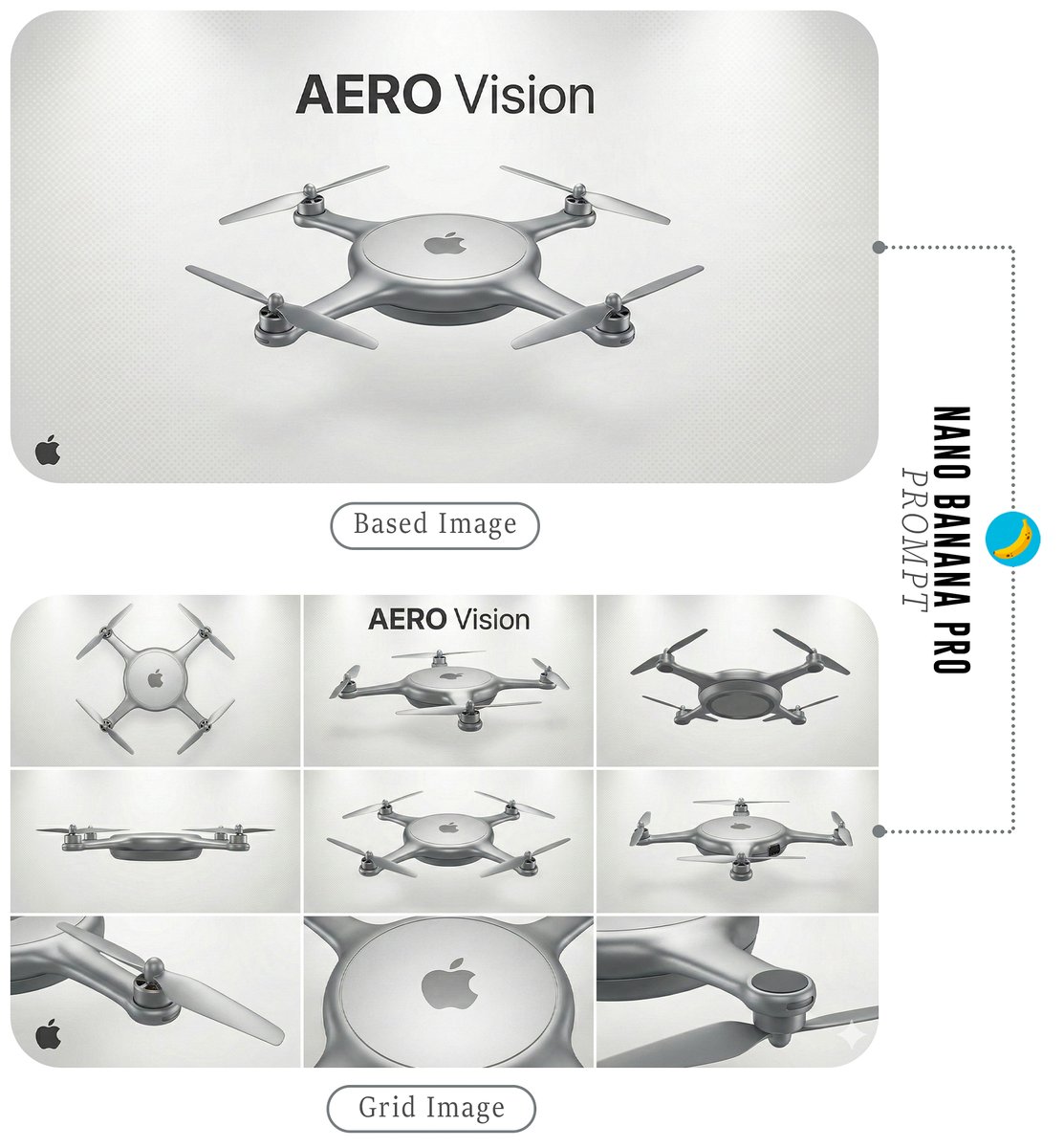 Futuristic Drone Product Poster