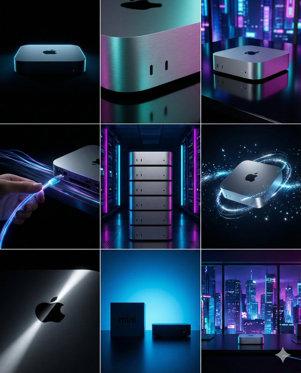 Mac Mini Cyber Tech Storyboard
