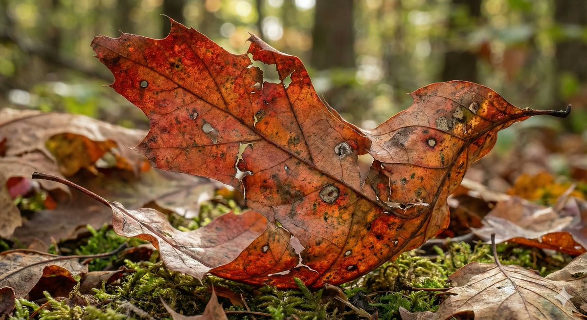Bird-Shaped Leaf Illusion
