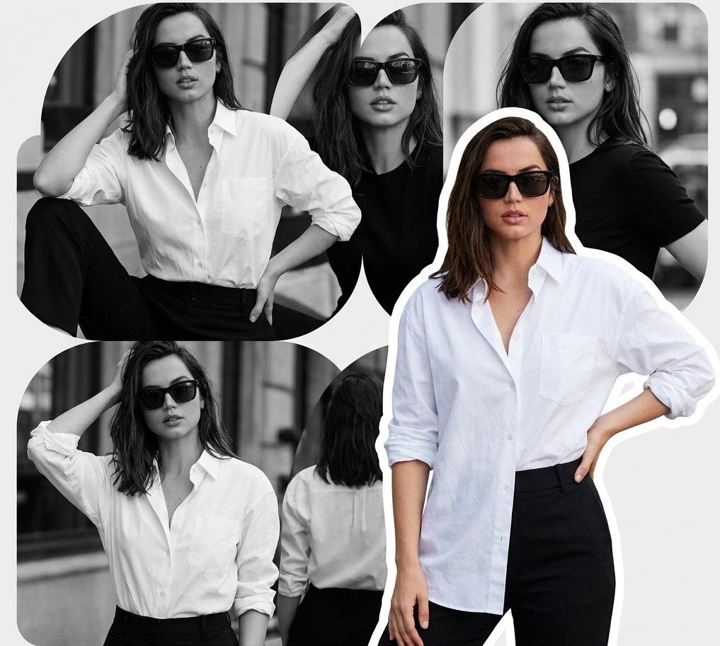 Modern Editorial Fashion Collage Poster