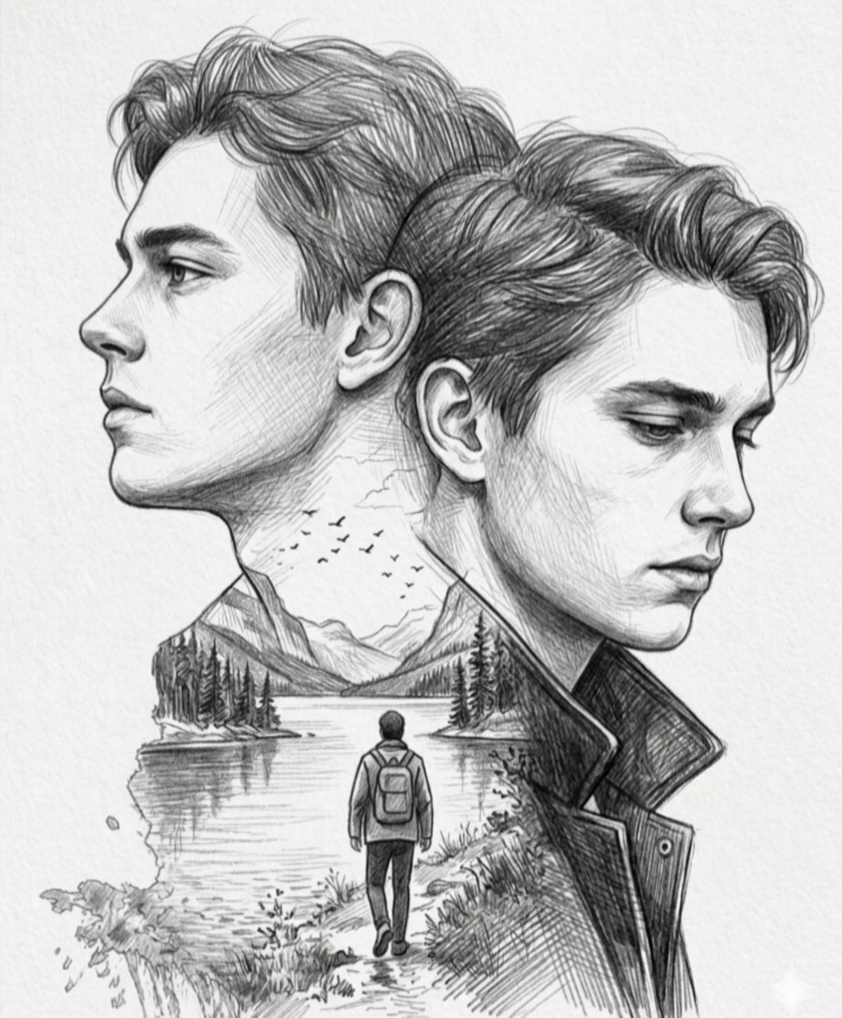 Double Exposure Sketch Dreamscape