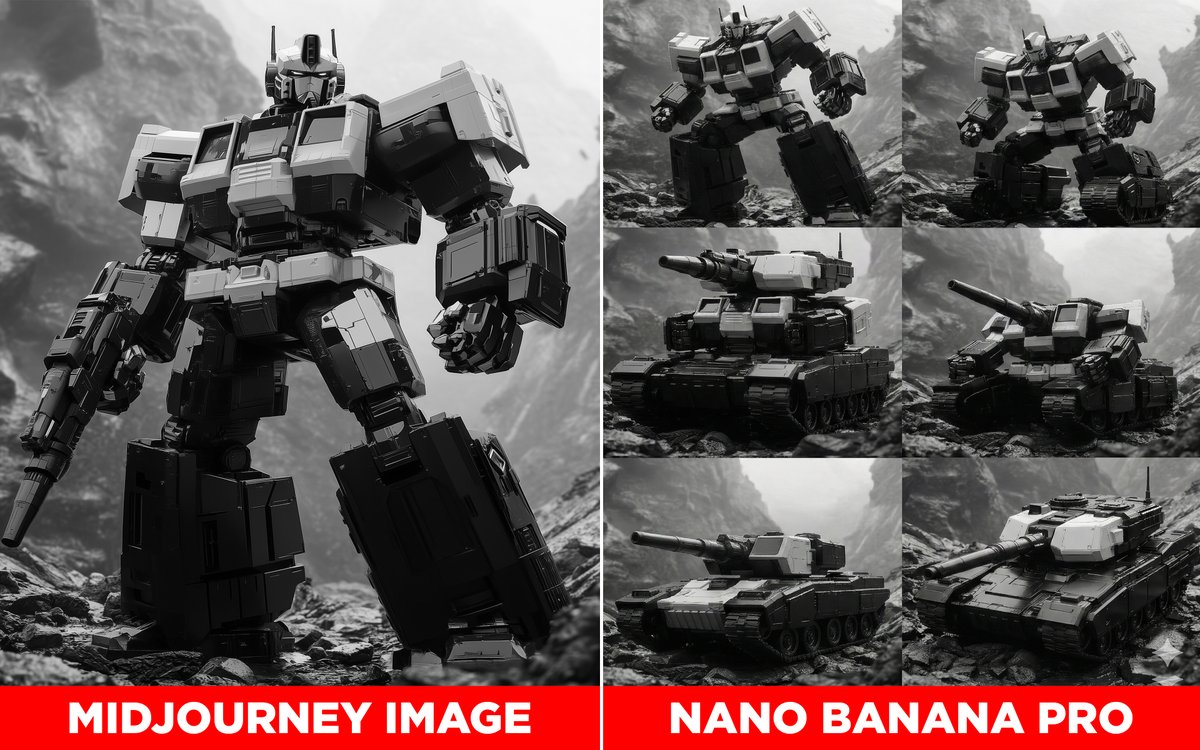 Robot Tank Transformation Steps