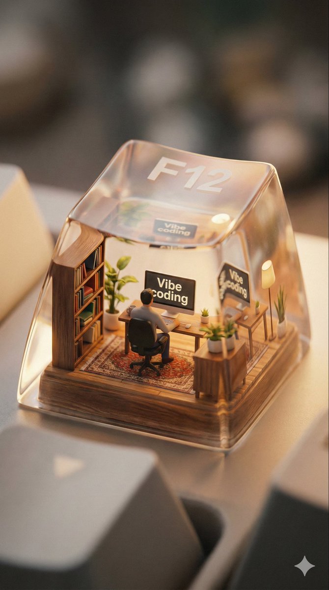 Miniature World Inside A Keycap