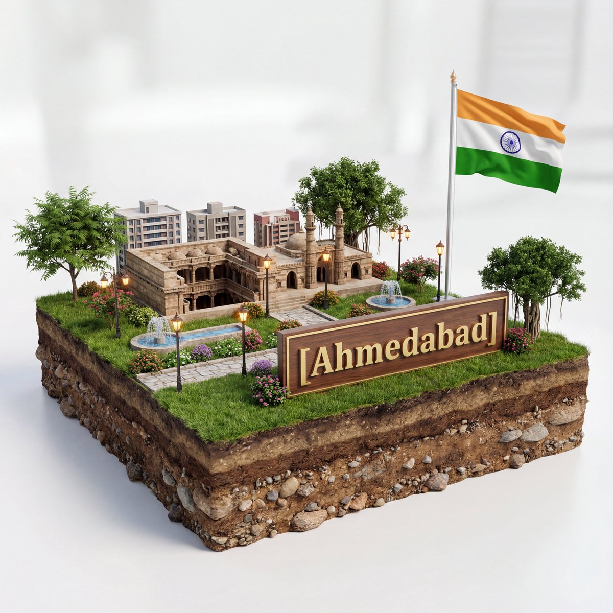 Ahmedabad Hyper-Realistic Diorama Model