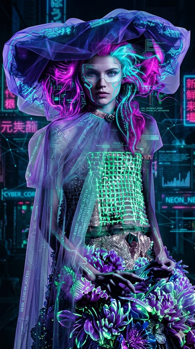 High Fashion Cyberpunk Portrait