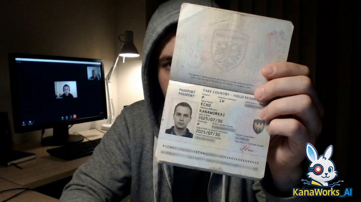 Character Holding Passport Verification