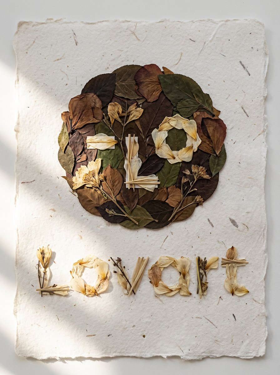 Pressed Flower Logo Art