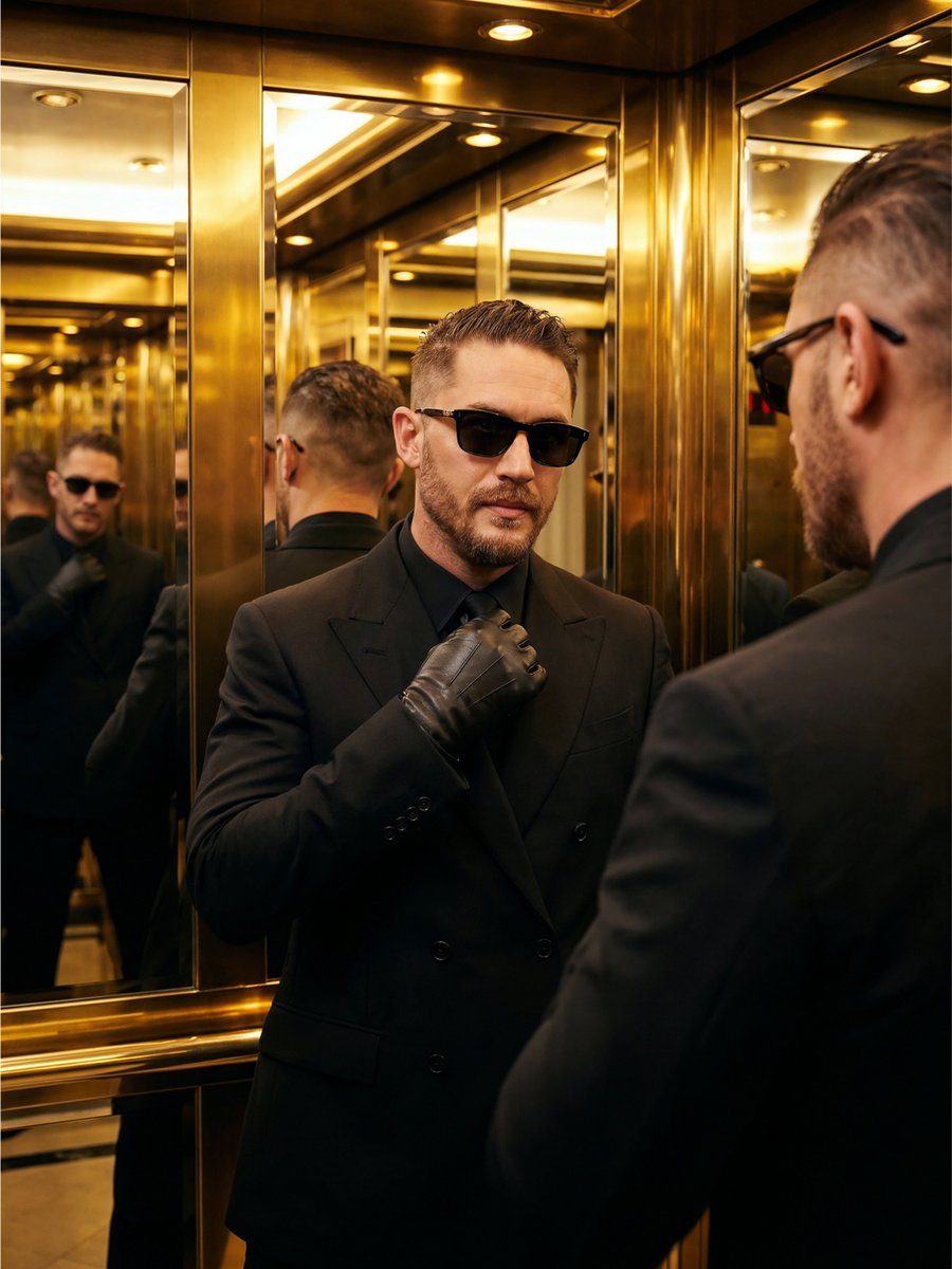 Luxury Elevator Gentleman Portrait