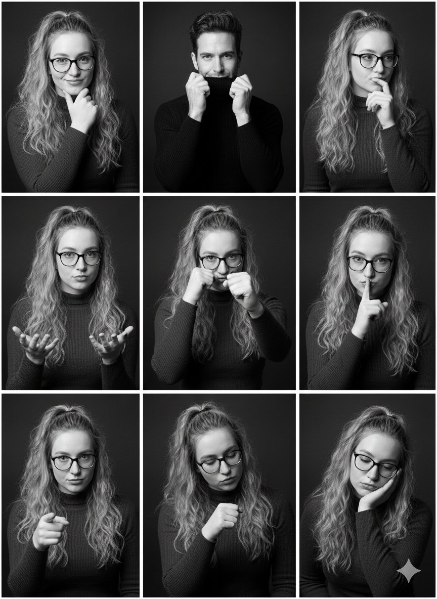 Emotion Grid Portrait