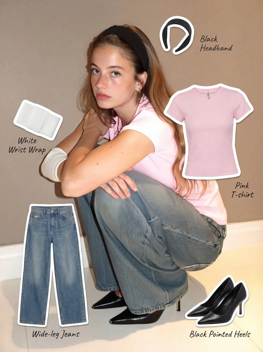 Fashion Sticker Collage Notebook