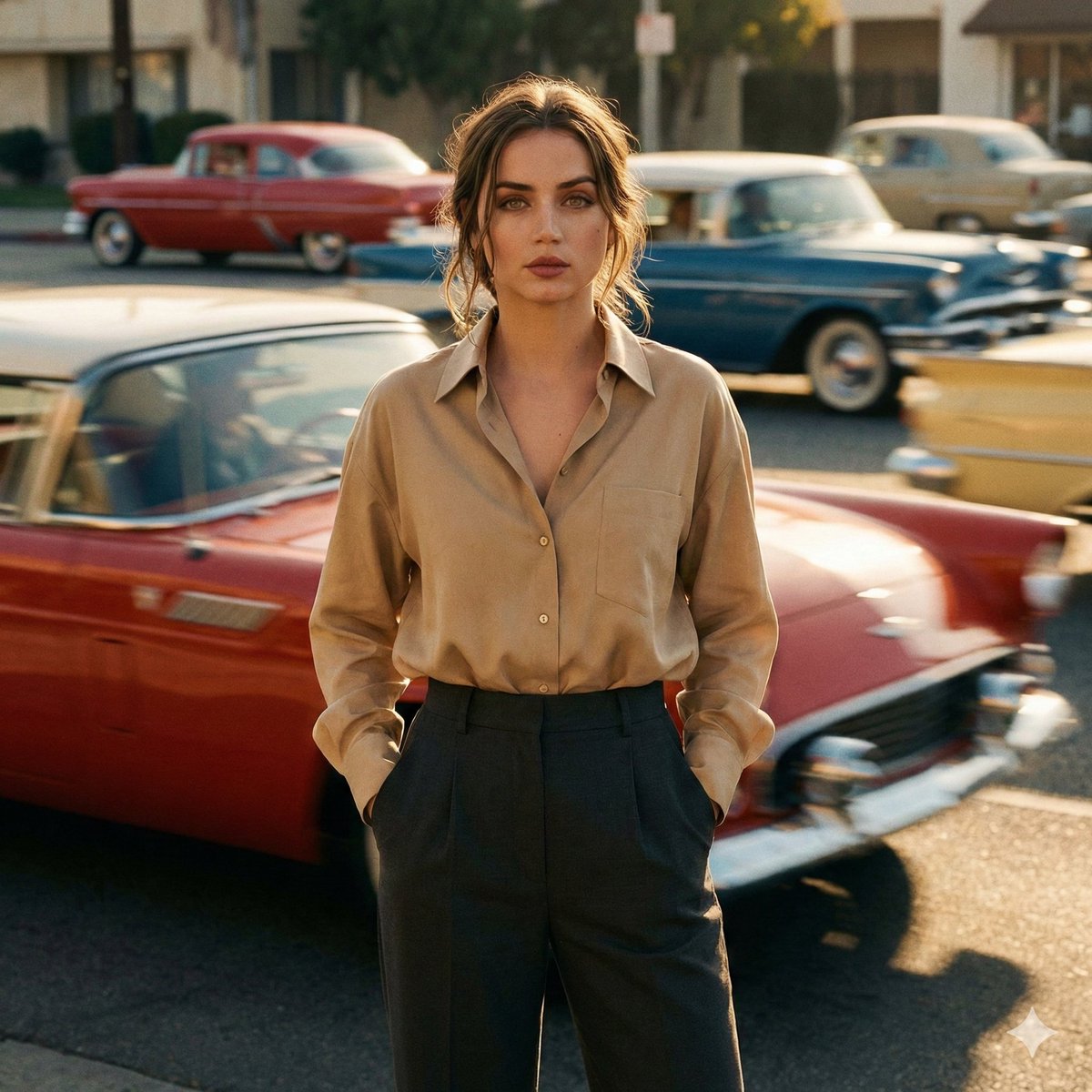 Cinematic Vintage Car Fashion