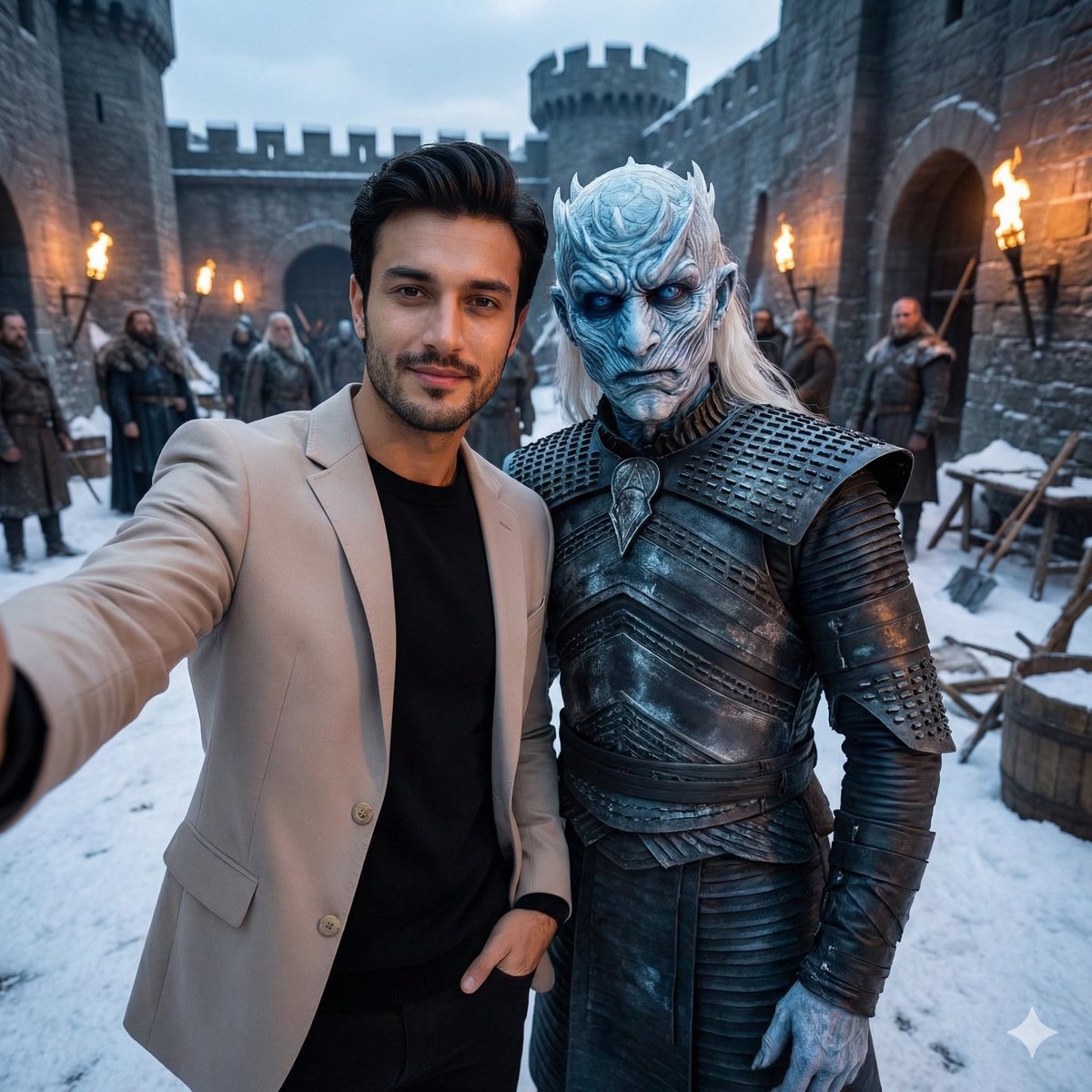 Night King Set Selfie
