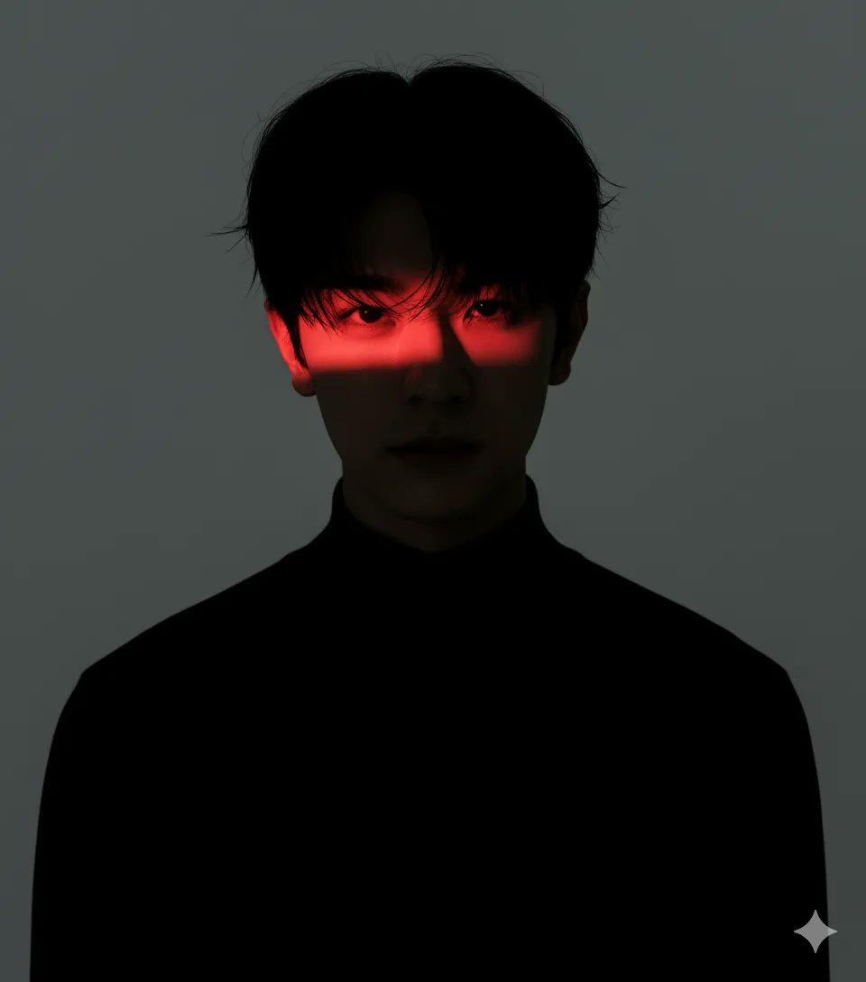 Crimson Eye Dramatic Portrait
