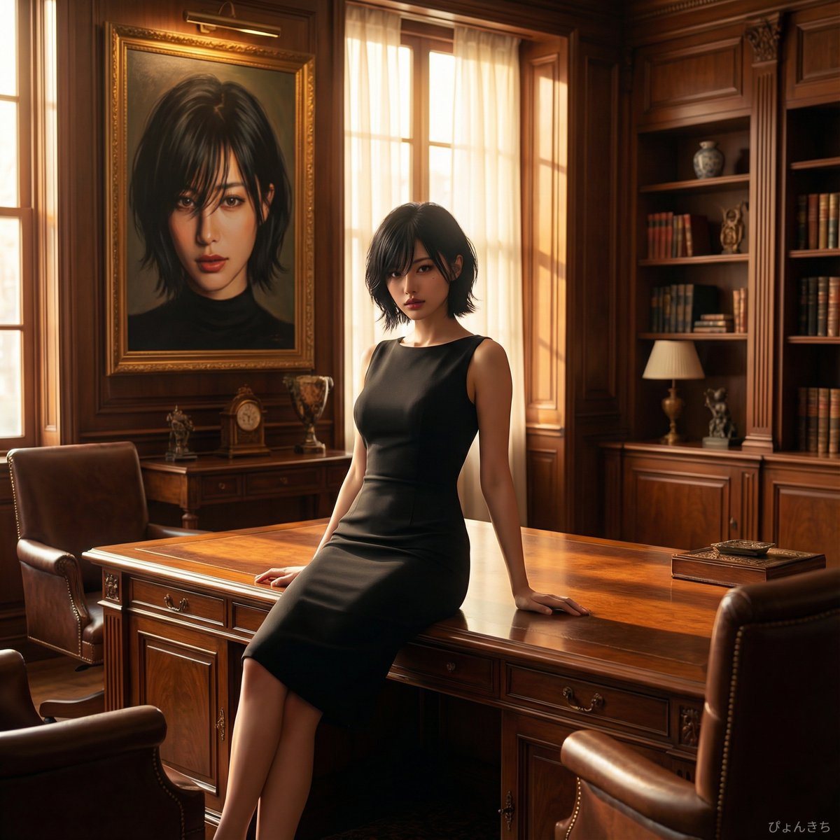 Luxury Office Fashion Editorial Portrait
