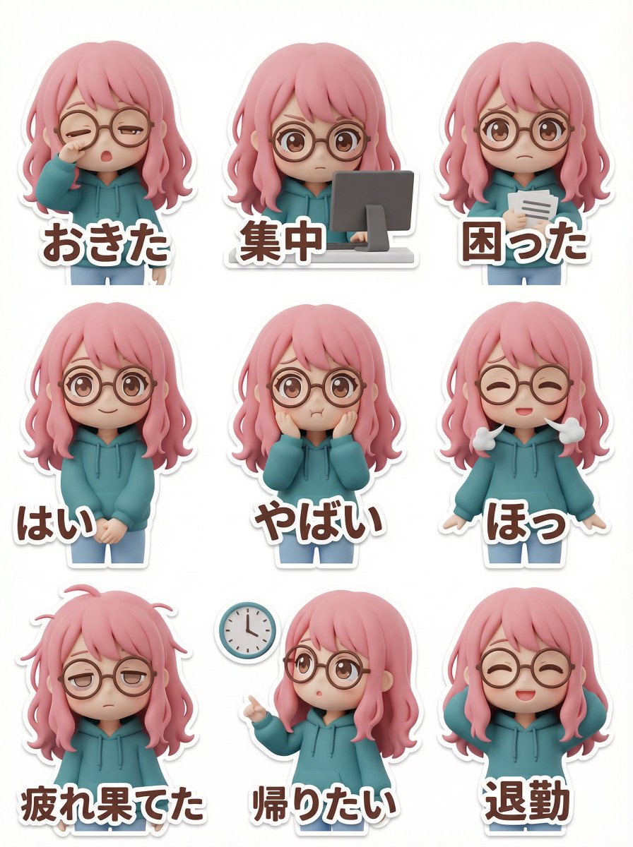 Blind Box Sticker Sheet Design