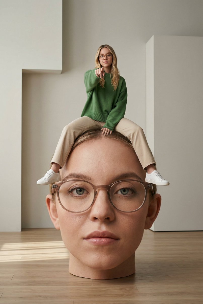 Surreal Human Head Seat Illusion