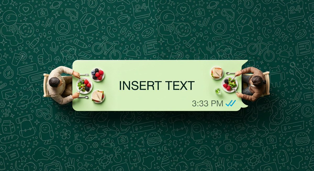 WhatsApp Bubble Dining Table Macro