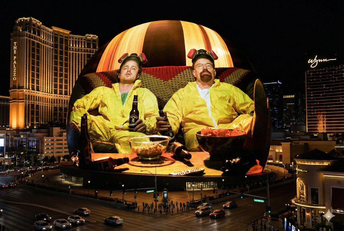 Vegas Sphere Night Display