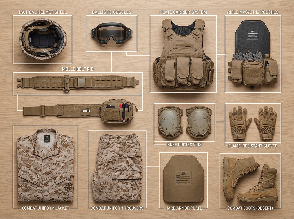 Ultra Realistic Knolling Product Photo