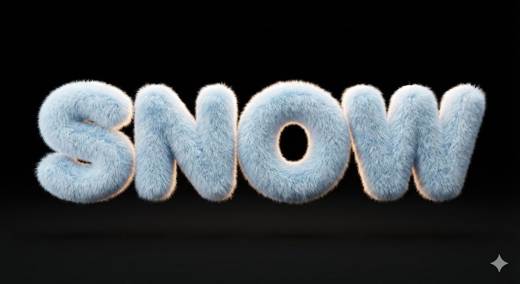 Hyper-Realistic 3D Fluffy Brand Logo