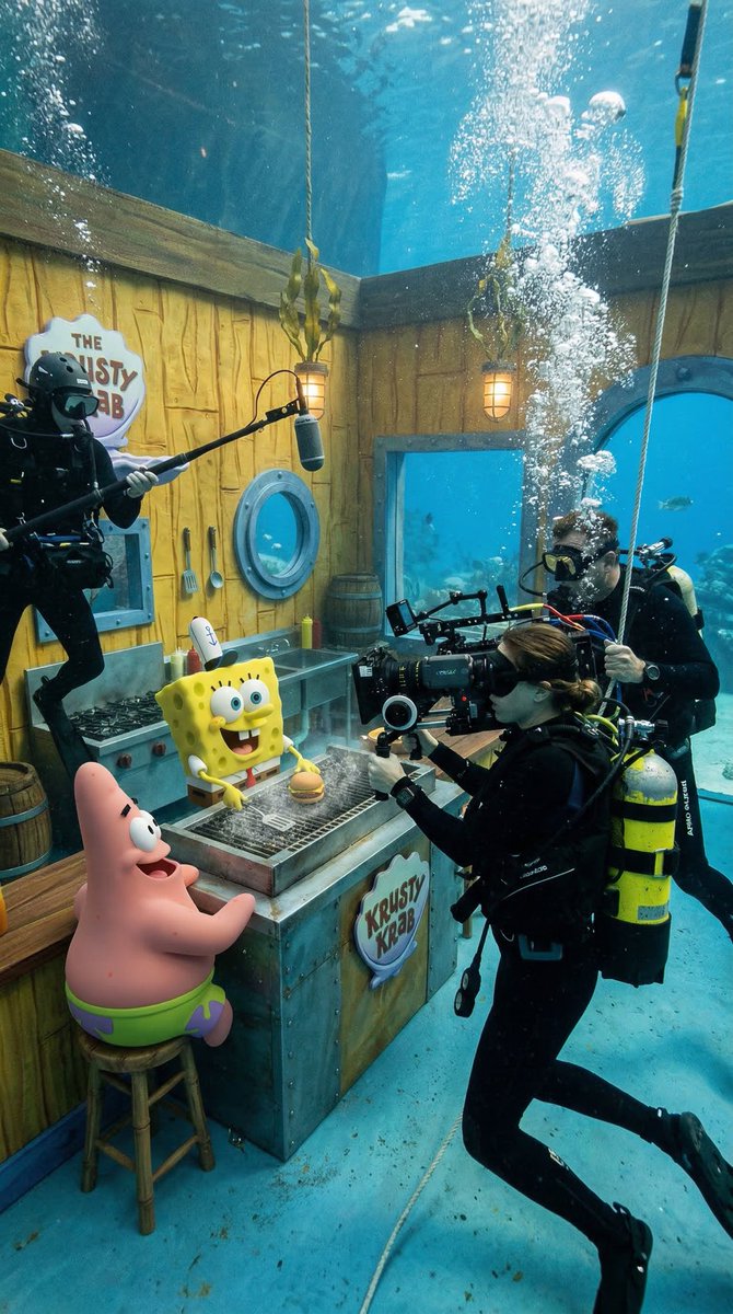 SpongeBob Underwater Film Set Revealed