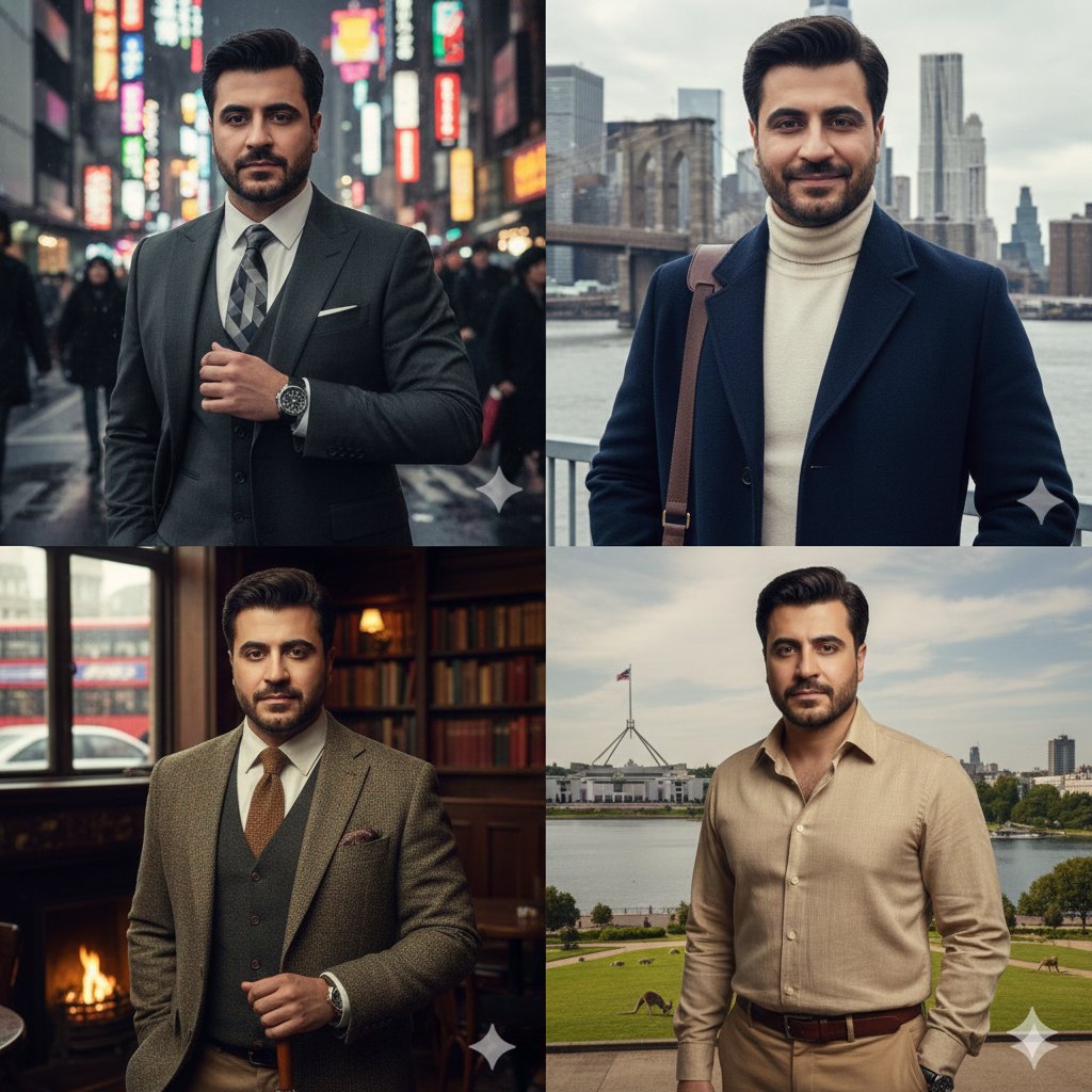 Global Style Portrait Collage