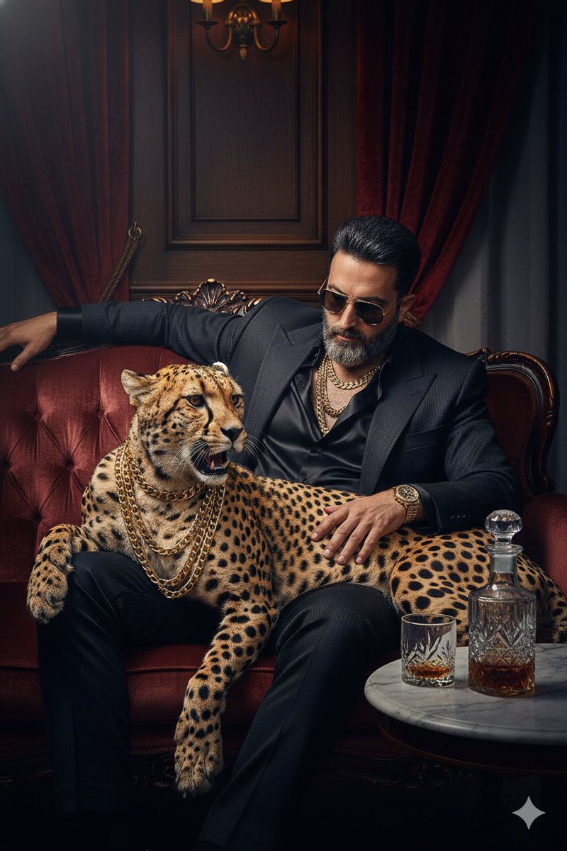 Gangster Boss with Cheetah