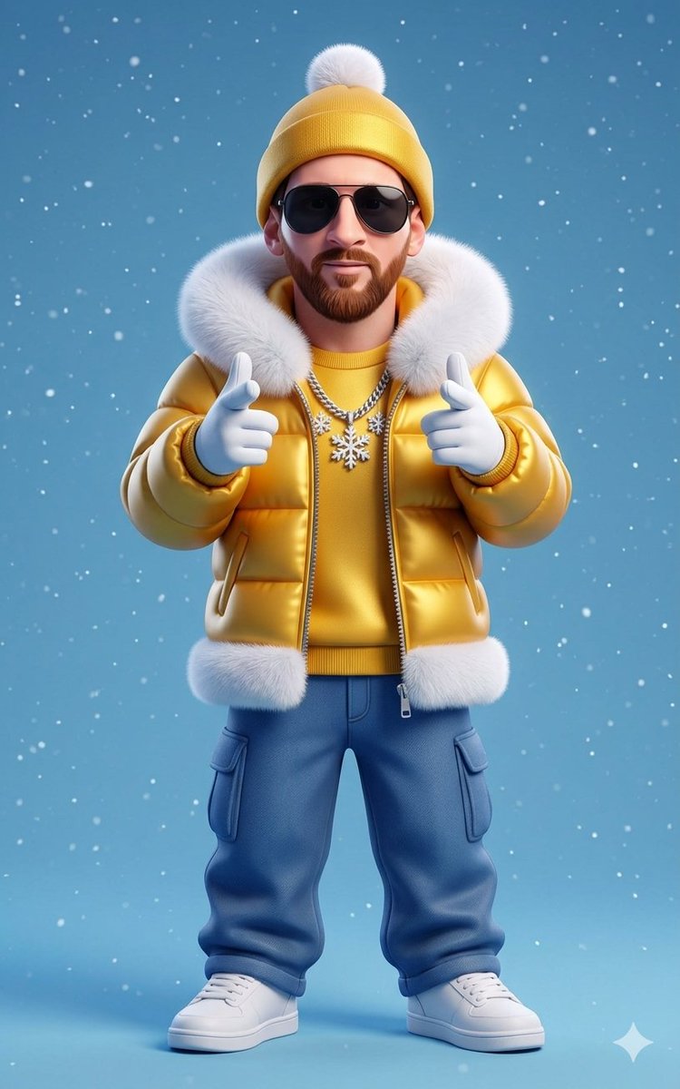 Golden Streetwear Winter Character