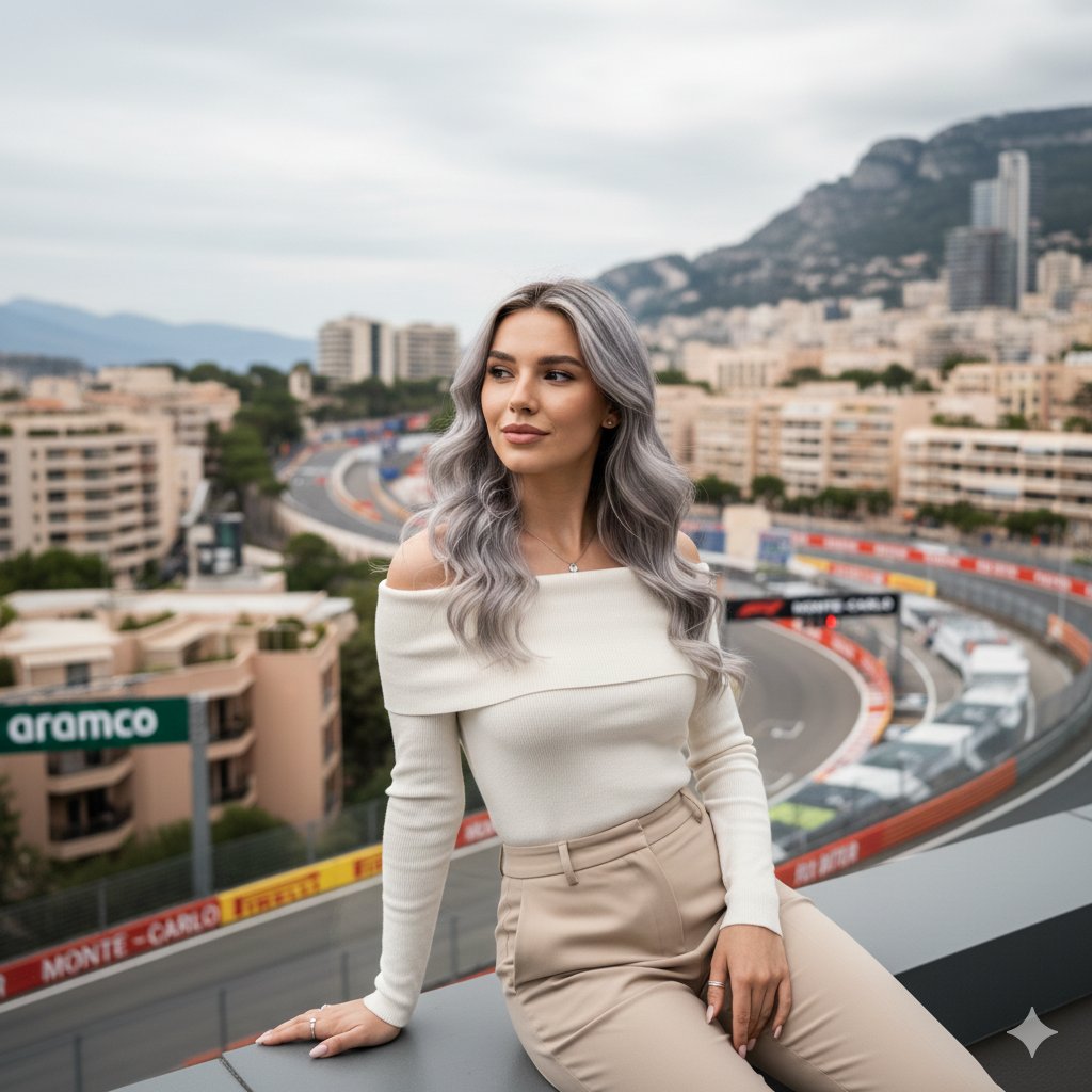 Monaco Terrace Elegant Portrait