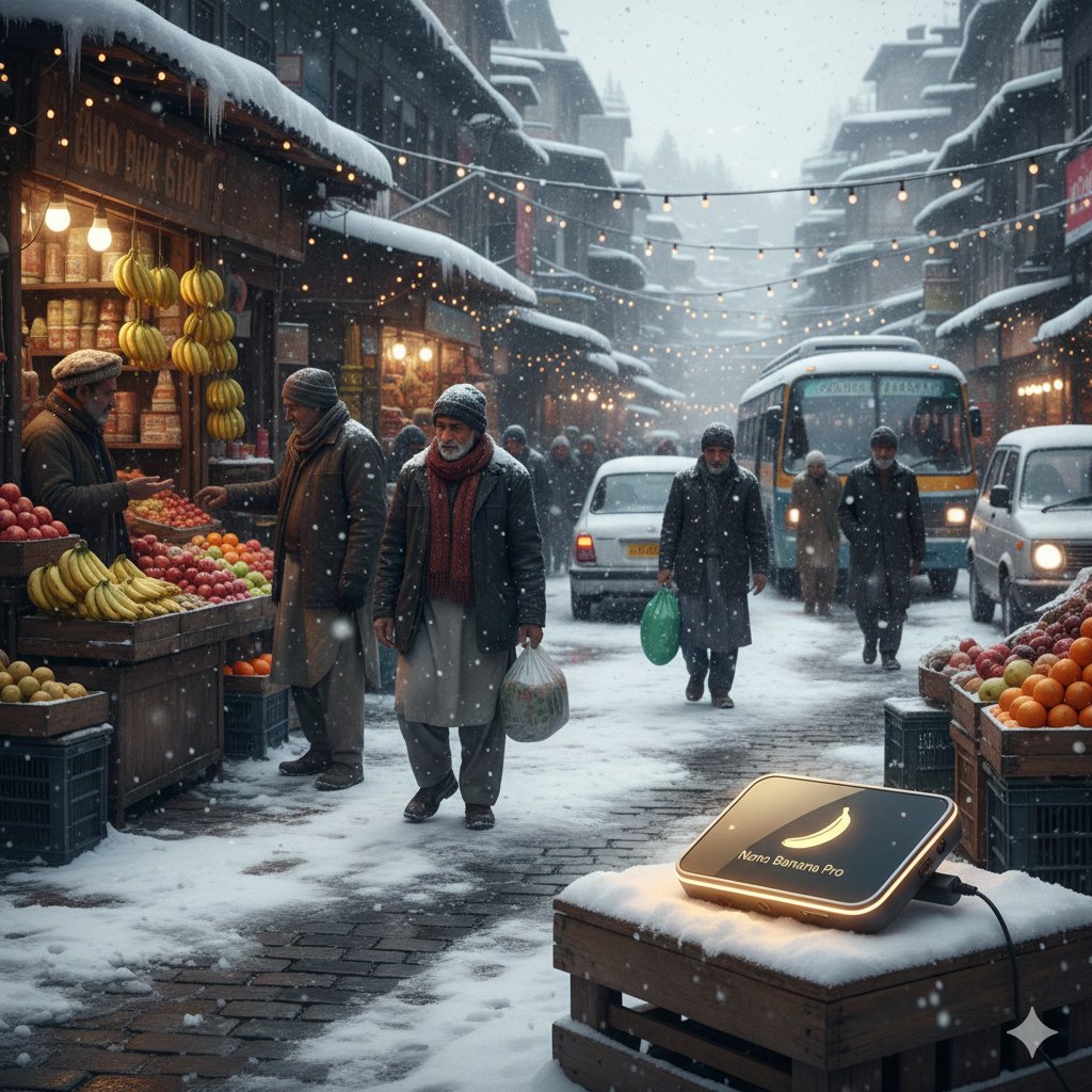 Kashmir Snow: Nano Banana Pro