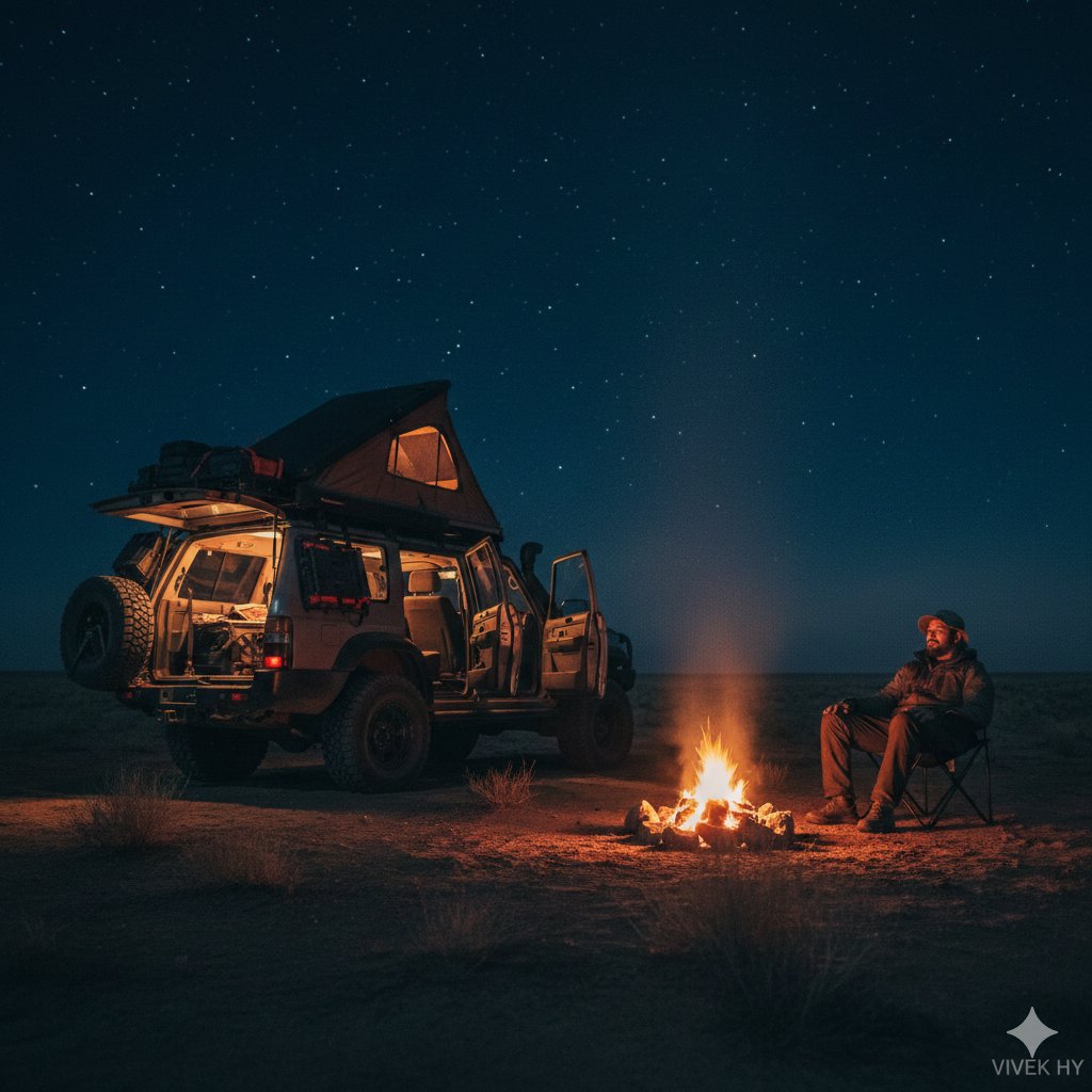 Desert Camping Night