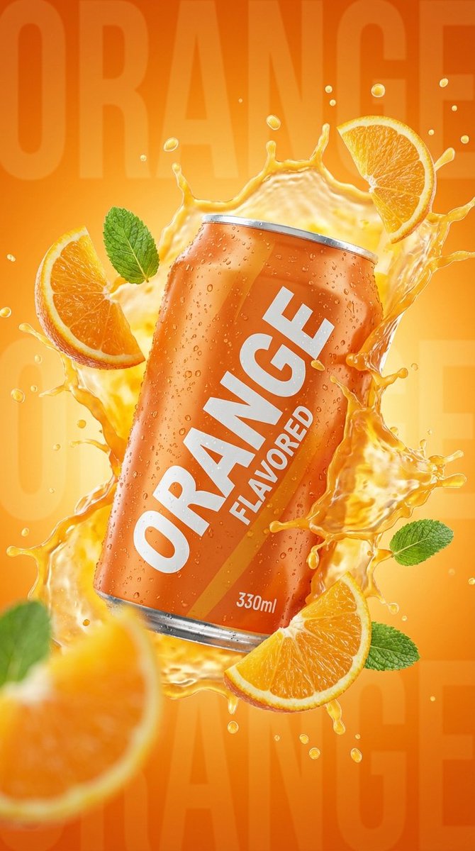 Orange Soda Splash Commercial