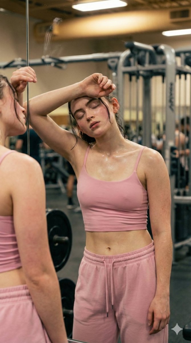 Sadie Sink Pink Sports Bra