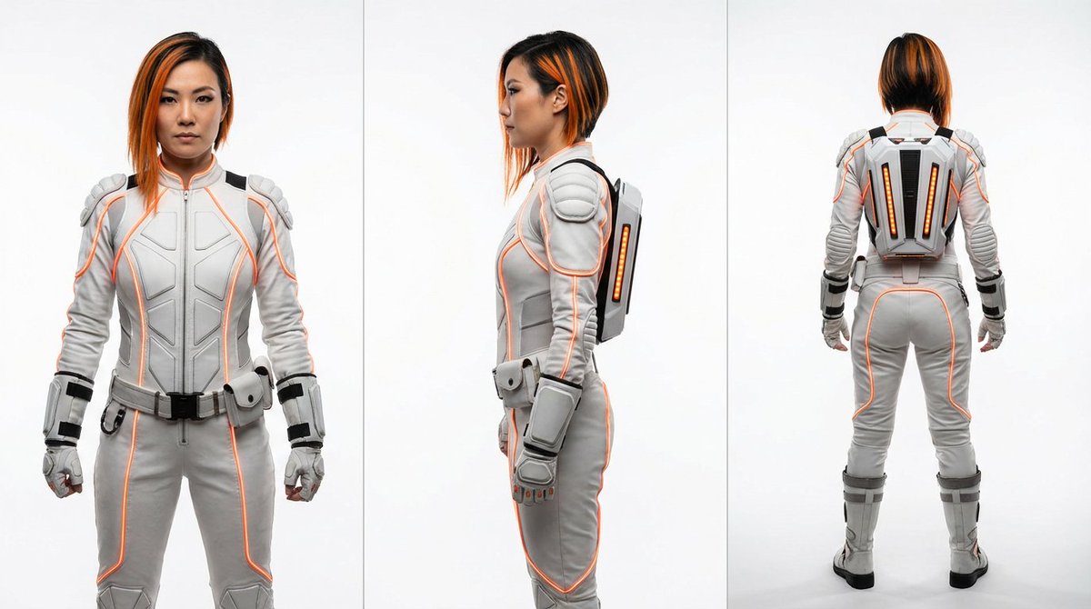 Elegant Scifi Punk Woman Fashion